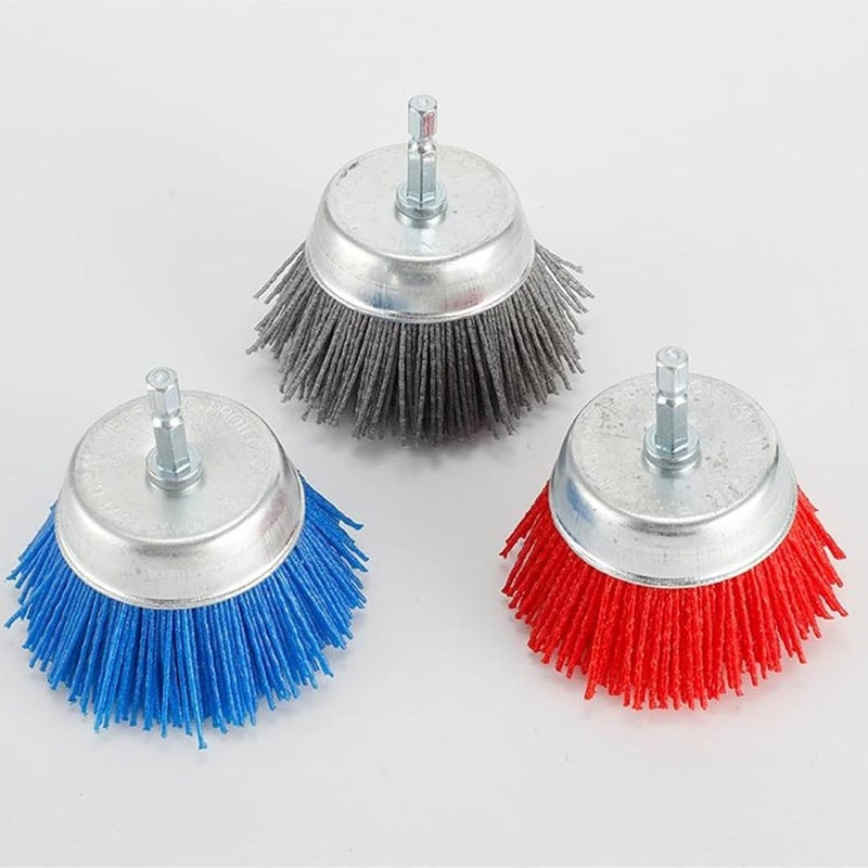 Blue Abrasive Filament Brush For Drill Metal Wood Polishing And Grinding - Image 5